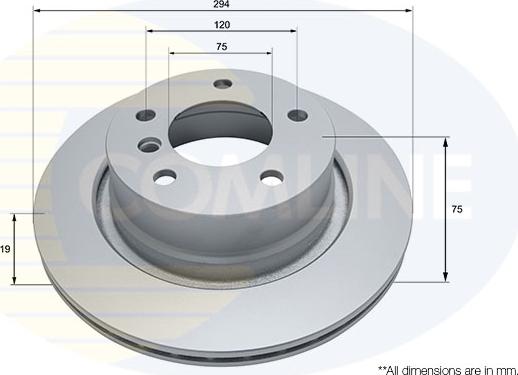 Comline ADC1759V - Brake Disc autospares.lv