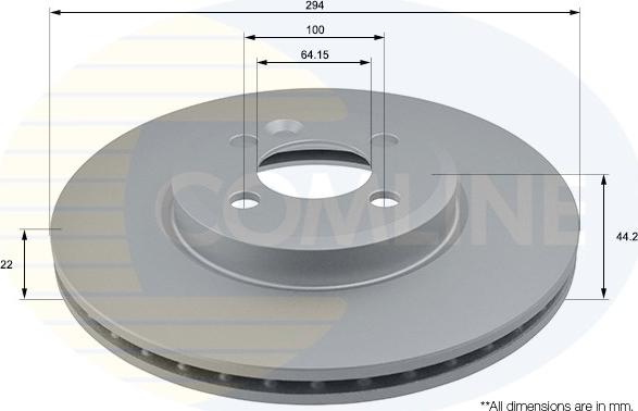 Comline ADC1767V - Brake Disc autospares.lv