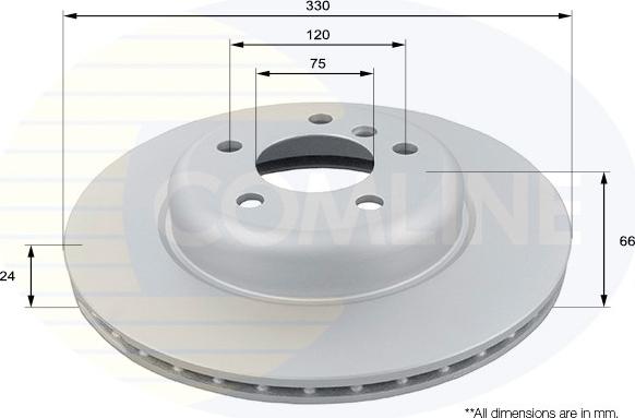 Comline ADC1781V - Brake Disc autospares.lv