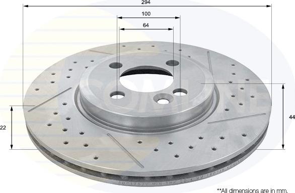 Comline ADC1787V - Brake Disc autospares.lv