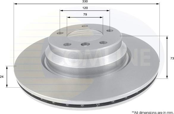 Comline ADC1736V - Brake Disc autospares.lv