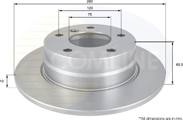 Comline ADC1731 - Brake Disc autospares.lv