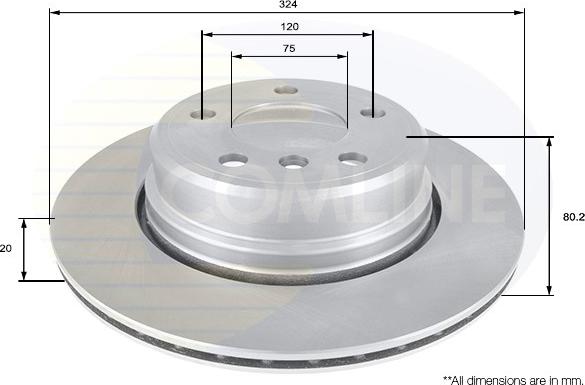 Comline ADC1771V - Brake Disc autospares.lv