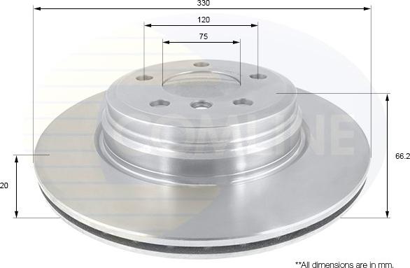 Comline ADC1777V - Brake Disc autospares.lv