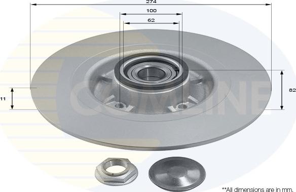 Comline ADC3008 - Brake Disc autospares.lv