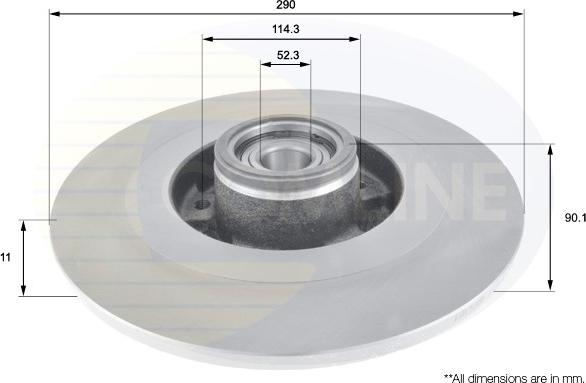 Comline ADC3014 - Brake Disc autospares.lv