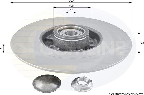 Comline ADC3016 - Brake Disc autospares.lv