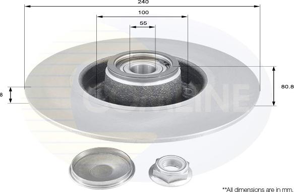 Comline ADC3010 - Brake Disc autospares.lv