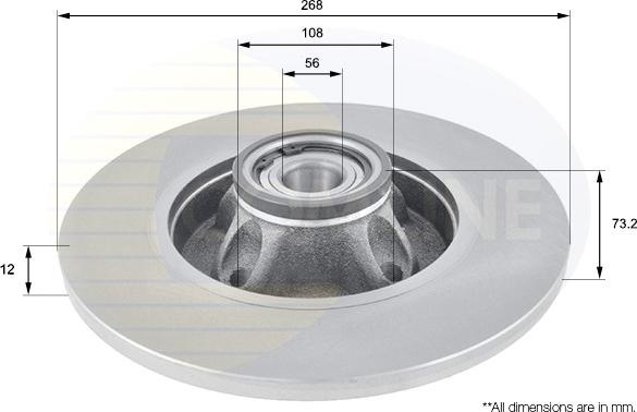 Comline ADC3011 - Brake Disc autospares.lv