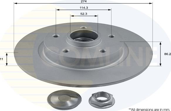 Comline ADC3013 - Brake Disc autospares.lv