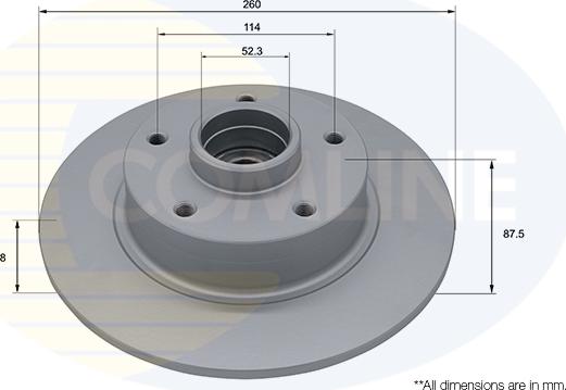 Comline ADC3034 - Brake Disc autospares.lv