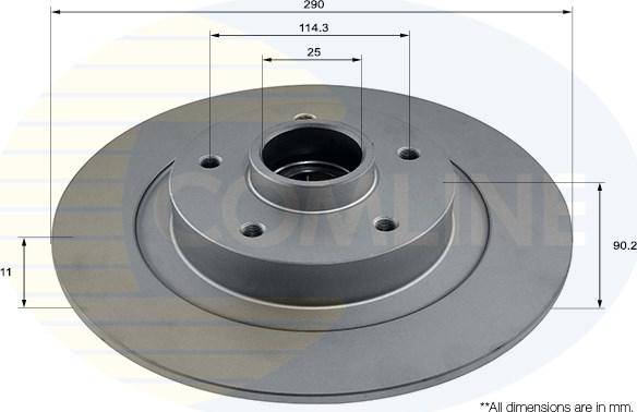 Comline ADC3035 - Brake Disc autospares.lv