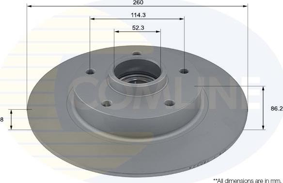 Comline ADC3031 - Brake Disc autospares.lv