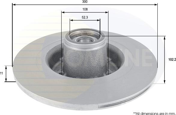 Comline ADC3020 - Brake Disc autospares.lv