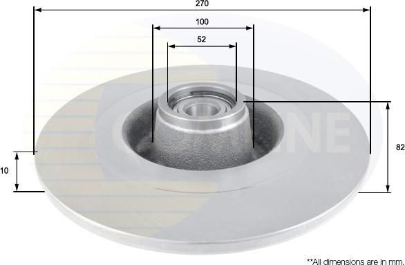 Comline ADC3021 - Brake Disc autospares.lv