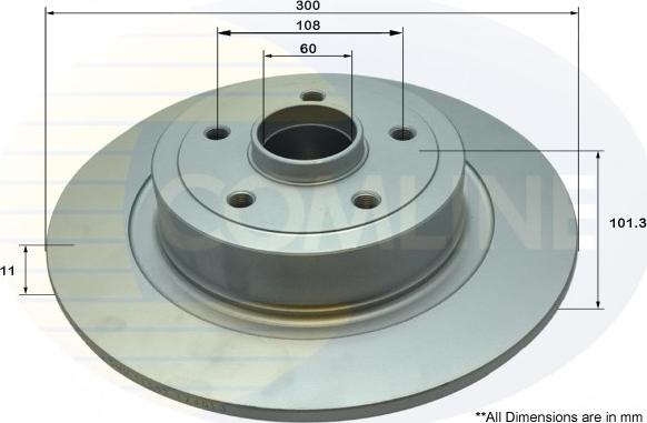 Comline ADC3028 - Brake Disc autospares.lv