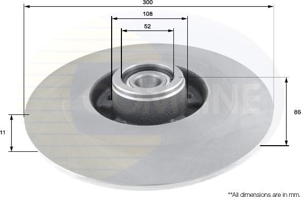 Comline ADC3022 - Brake Disc autospares.lv