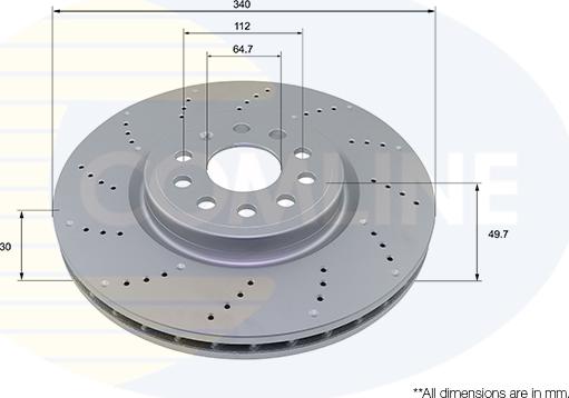 Comline ADC2996V - Brake Disc autospares.lv