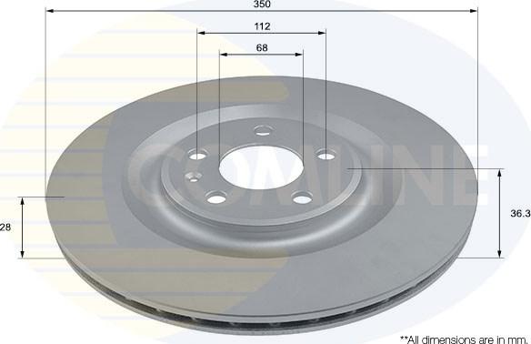 Comline ADC2963V - Brake Disc autospares.lv