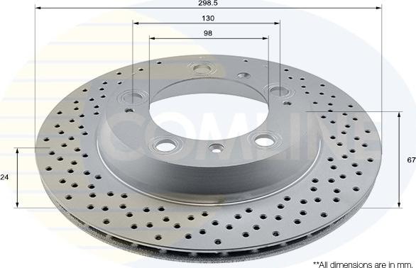 Comline ADC2905V - Brake Disc autospares.lv