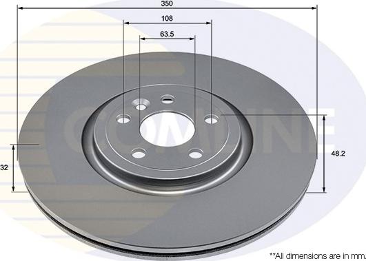 Comline ADC2931V - Brake Disc autospares.lv