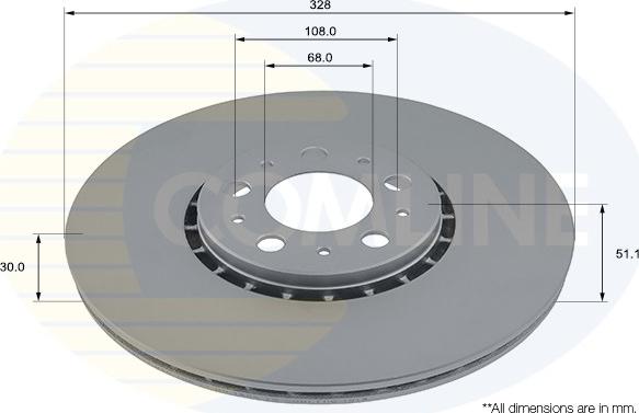 Comline ADC2922V - Brake Disc autospares.lv