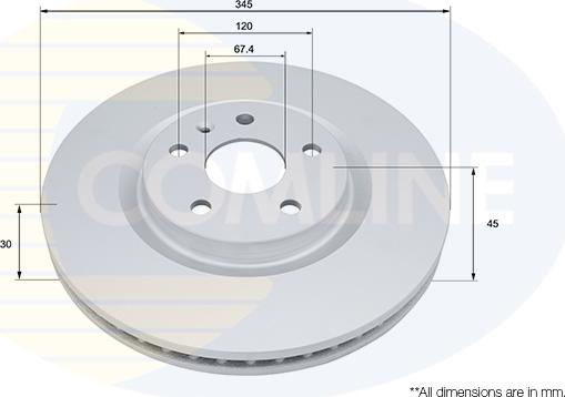 Comline ADC2970V - Brake Disc autospares.lv