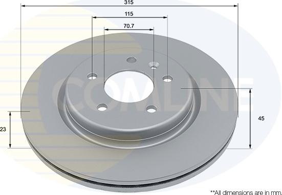 Comline ADC2972V - Brake Disc autospares.lv