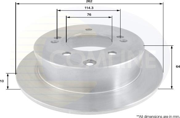 Comline ADC2403 - Brake Disc autospares.lv