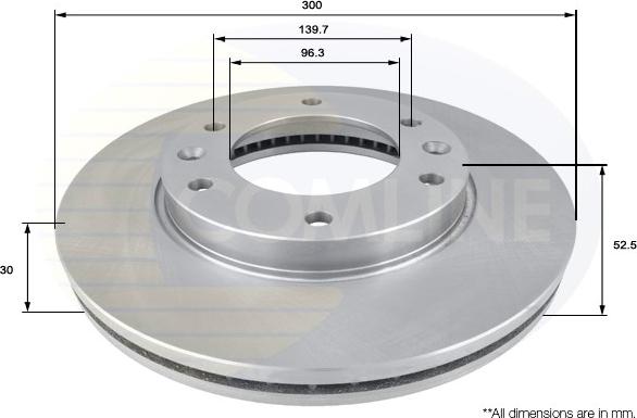 Comline ADC2414V - Brake Disc autospares.lv