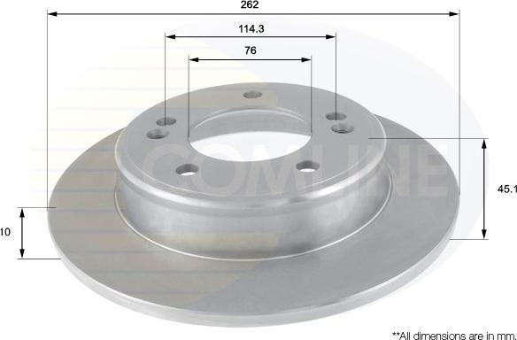 Comline ADC2415 - Brake Disc autospares.lv