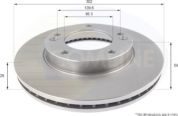 Comline ADC2418V - Brake Disc autospares.lv