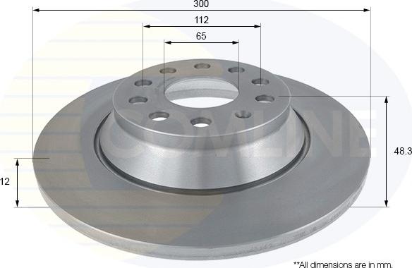 Comline ADC2613 - Brake Disc autospares.lv