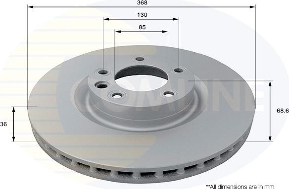 Comline ADC2617V - Brake Disc autospares.lv