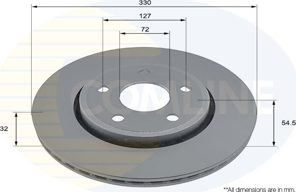 Comline ADC2894V - Brake Disc autospares.lv