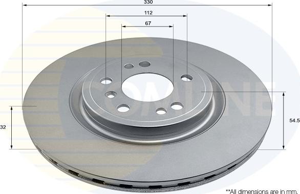 Comline ADC2893V - Brake Disc autospares.lv