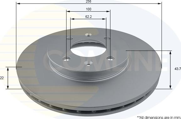 Comline ADC2849V - Brake Disc autospares.lv