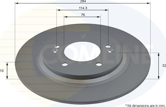 Comline ADC2846 - Brake Disc autospares.lv