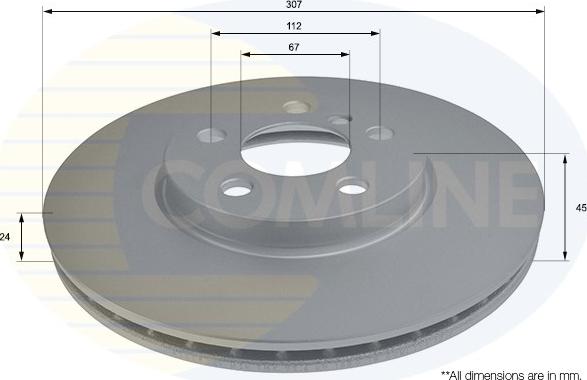 Comline ADC2802V - Brake Disc autospares.lv