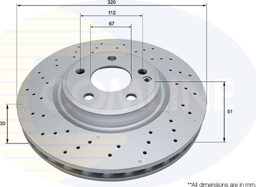 Comline ADC2810V - Brake Disc autospares.lv