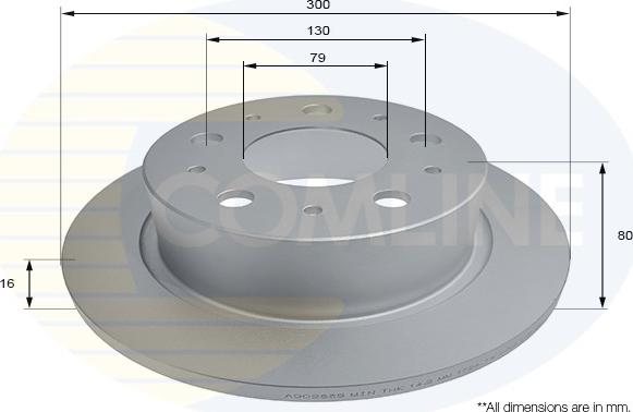 Comline ADC2835 - Brake Disc autospares.lv