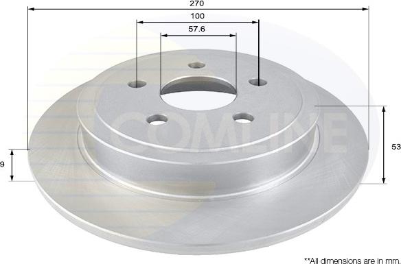 Comline ADC2308 - Brake Disc autospares.lv