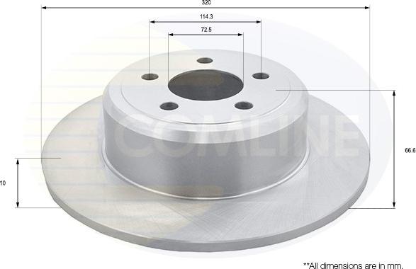 Comline ADC2329 - Brake Disc autospares.lv