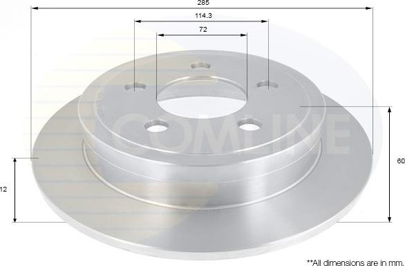 Comline ADC2326 - Brake Disc autospares.lv