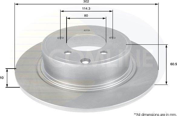 Comline ADC2321 - Brake Disc autospares.lv