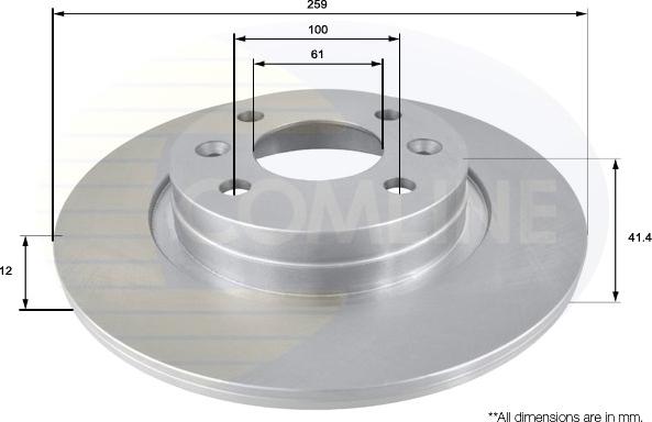 Comline ADC2709 - Brake Disc autospares.lv