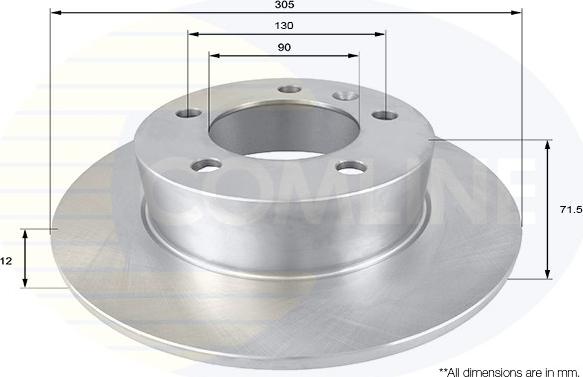 Comline ADC2700 - Brake Disc autospares.lv