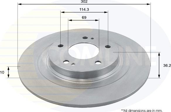 Comline ADC2732 - Brake Disc autospares.lv