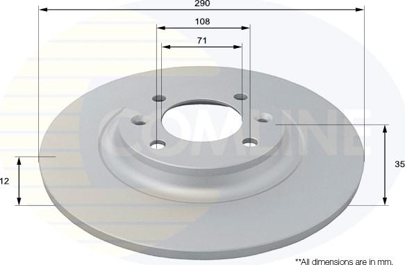 Comline ADC2729 - Brake Disc autospares.lv