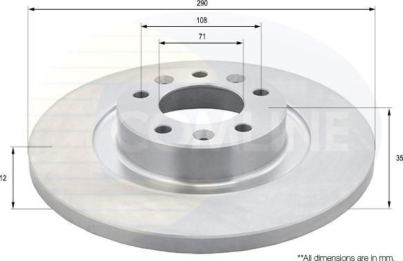 Comline ADC2724 - Brake Disc autospares.lv